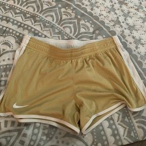 Nike yellow dri fit shorts